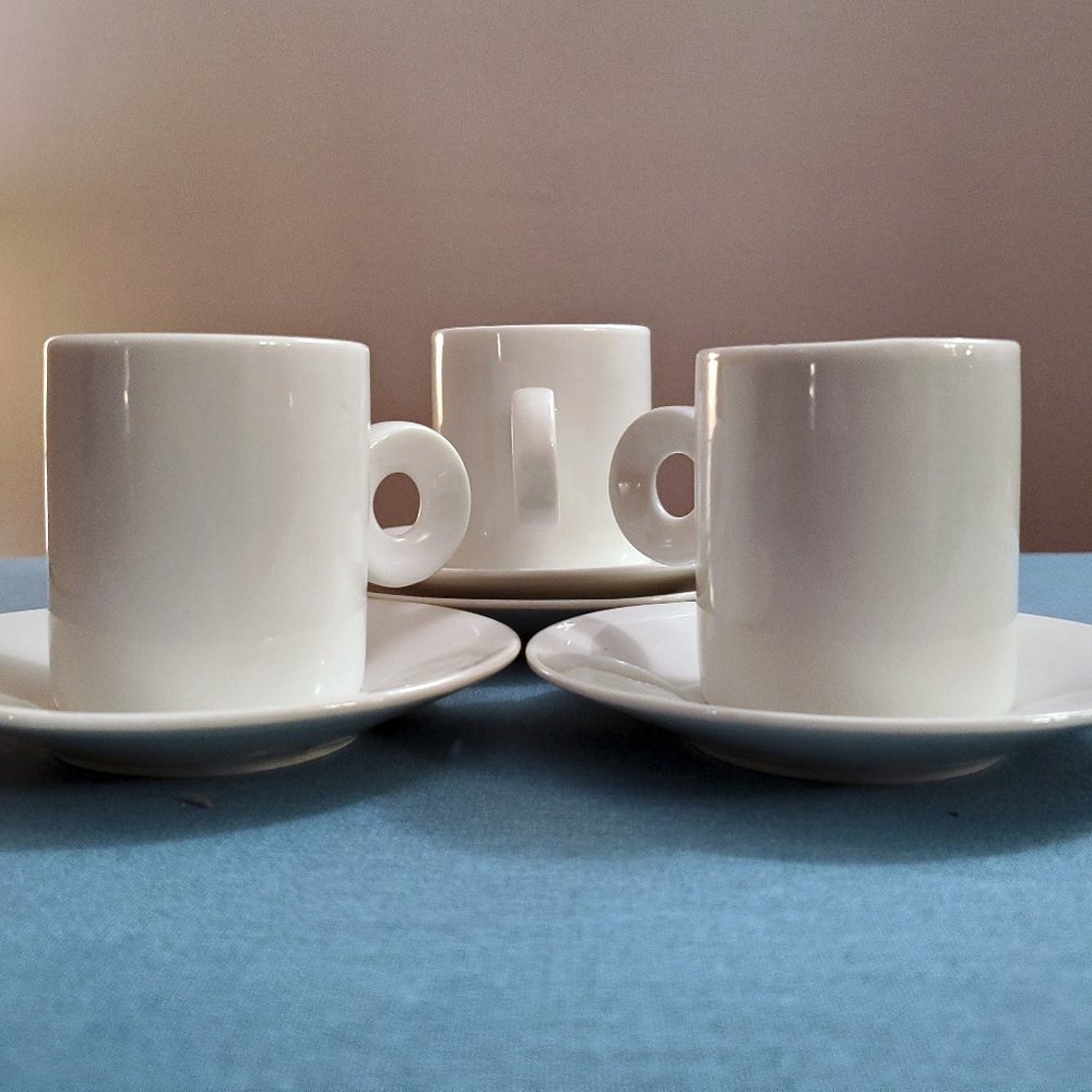 Pier 1 - Demitasse Espresso Cups & Saucers - Set
